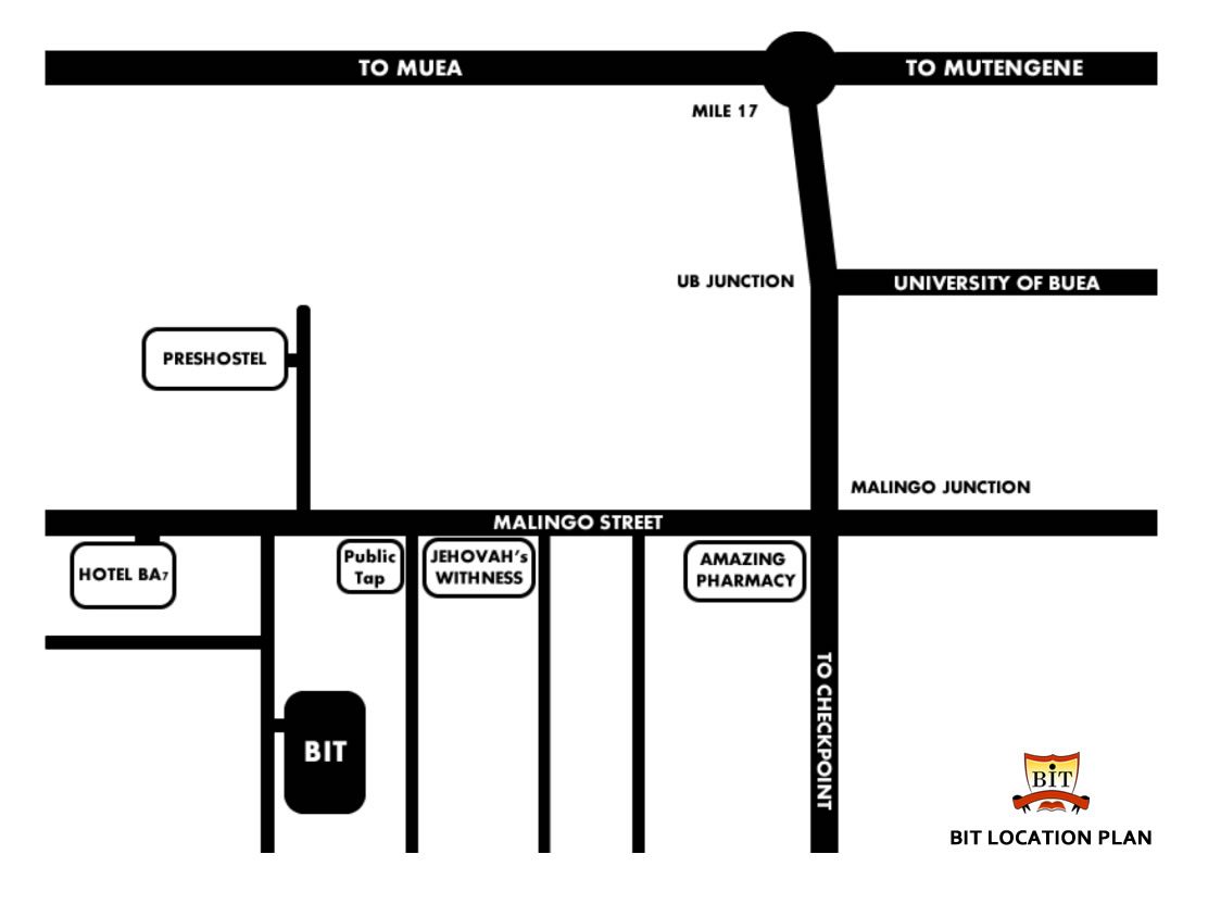 Contatc us at Buea Institute of Technlogy: Our location plan.